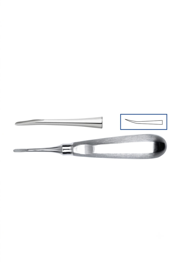 Luxator gyökéremelő – 3 mm-es hajlított