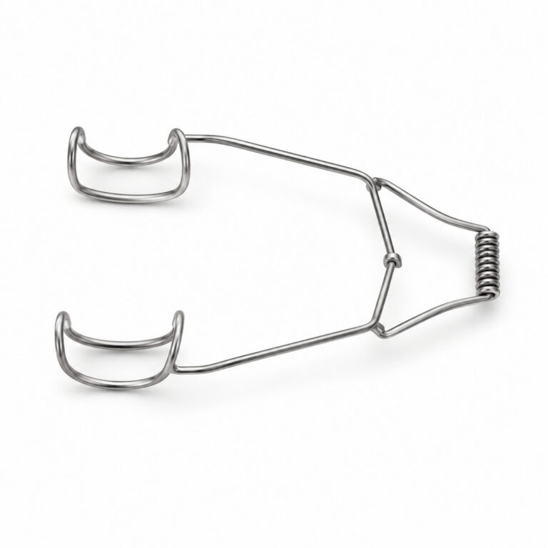 Barraquer Wire Speculum ophthalmic instrument on white background