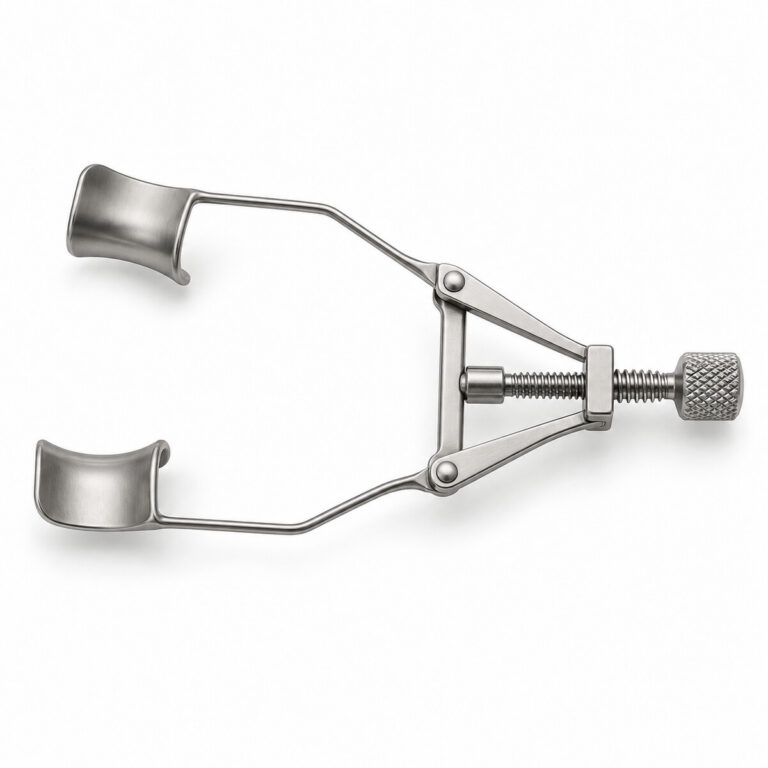 Castroviejo Eye Speculum ophthalmic instrument on white background