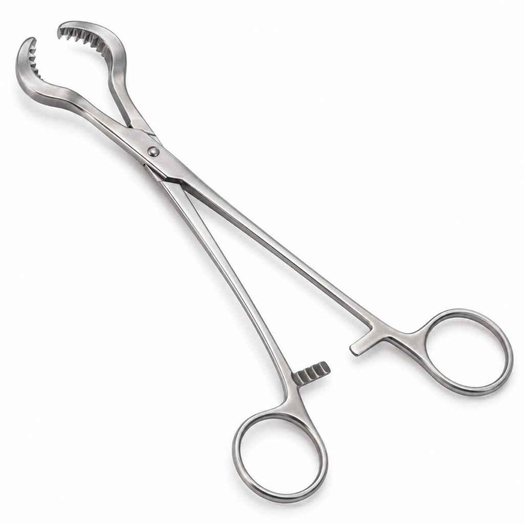 Farabeuf Bone Holding Forceps kirurgisk instrument på hvid baggrund