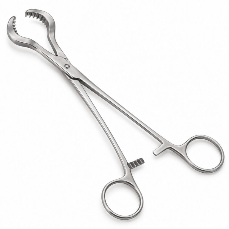 Farabeuf Bone Holding fogók sebészeti eszköz fehér háttérrel
