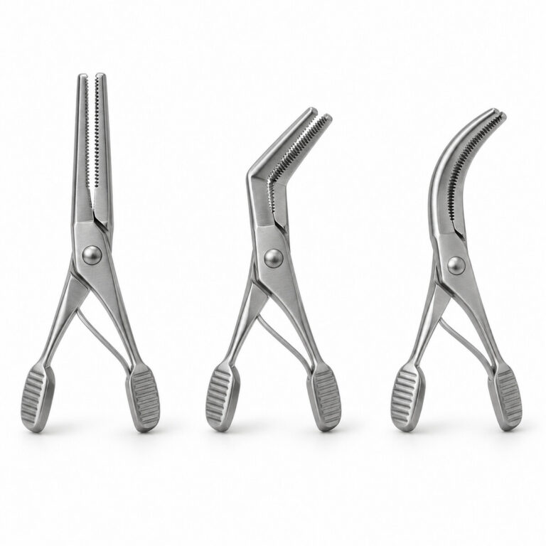 Mini Bulldog Clamps – instrumenty chirurgiczne na białym tle